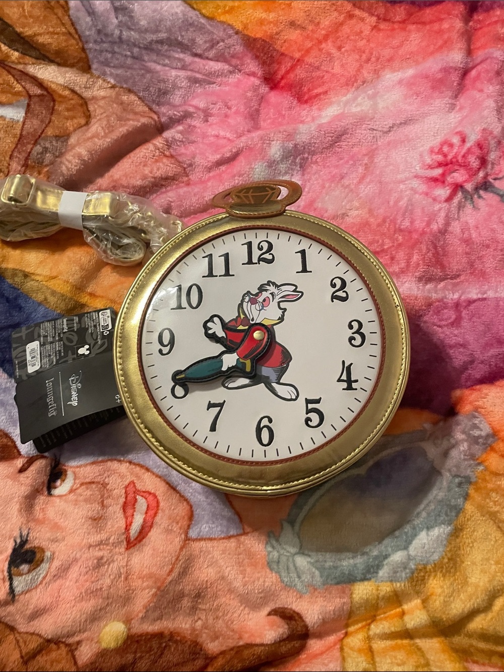 Disney White Rabbit Pocket-watch loungefly